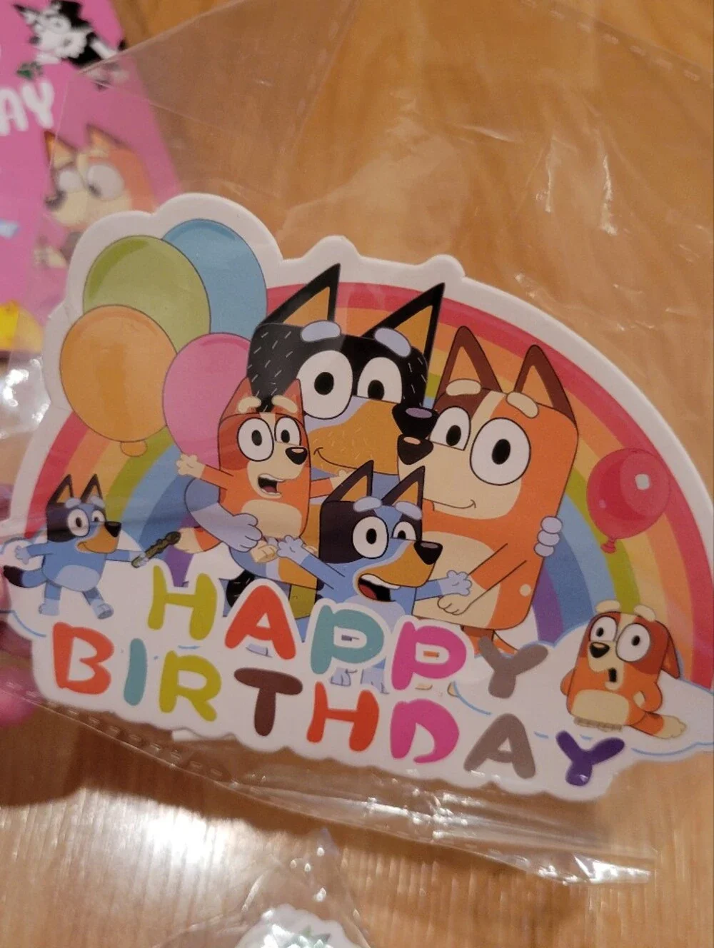 Bluey Birthday Decorations Party Supplies Set Pink New